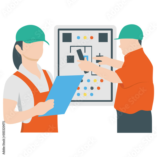 
Electrical technician for electricity maintenance 
