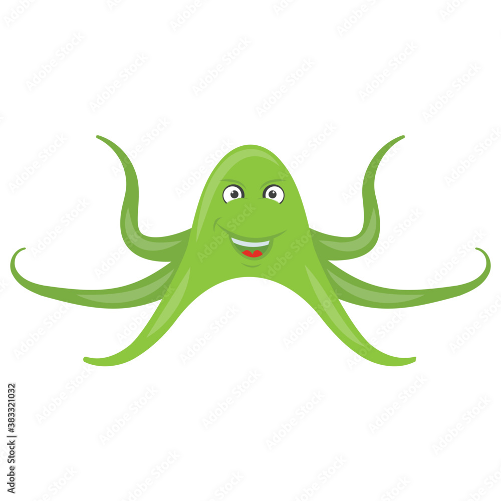 A naughty octopus with cute smile
A naughty octopus with cute smile