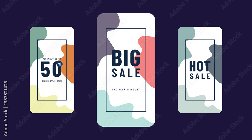 Vector Illustration Stories Template Set For Social Media. Modern Stories Template Design. Vector Illustration Stories Template Set For Social Media. Modern Stories Template Design.