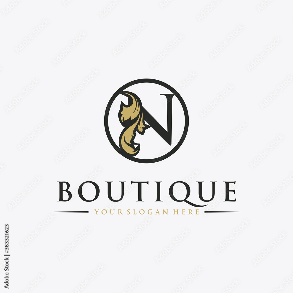 logo letter N luruxy logo letter N luruxy