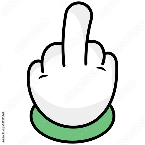 
Middle finger gesture, finger gesture symbol 
