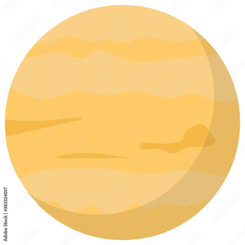 

Planet icon design of jupiter
