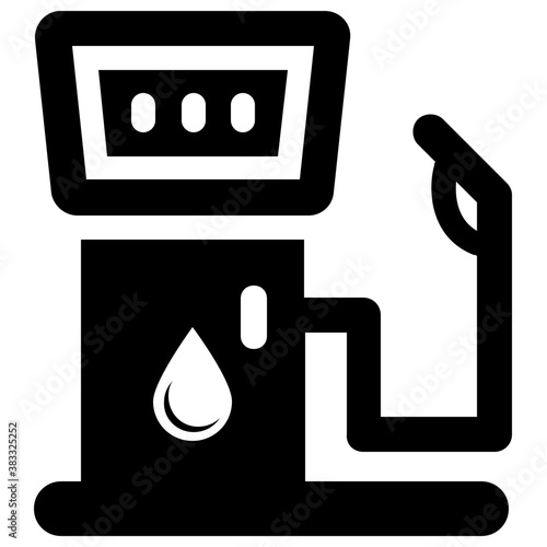 
Car refilling from fuel station
