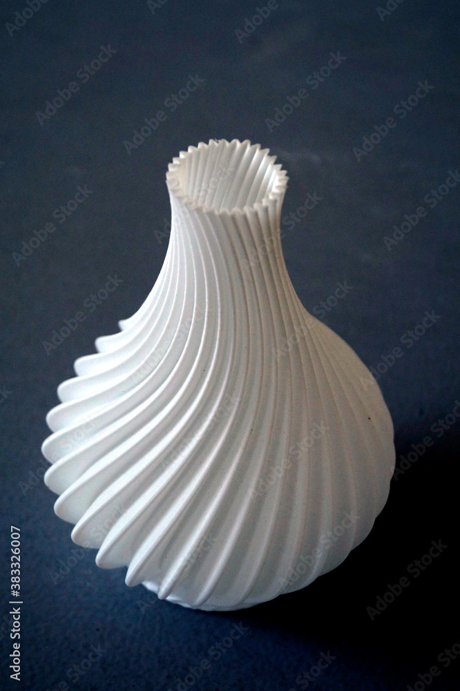 3D printed colored plastic spiral Flower vase 3D printed colored plastic spiral Flower vase