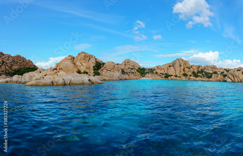 Cala Coticcio in Sardinia, amazing coast of Caprera Island. in daylight