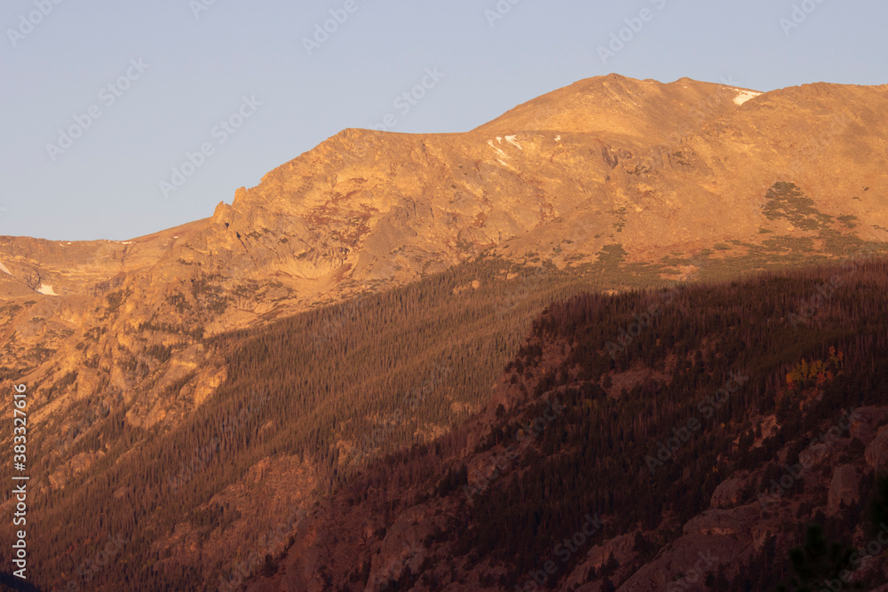 Sunrise on Longs Peak Colorado