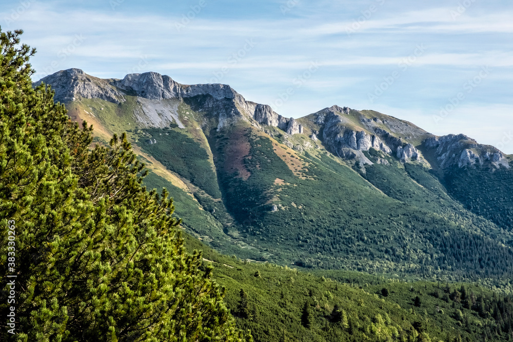 Fototapeta premium Belianske Tatras scenery, Slovakia, hiking theme