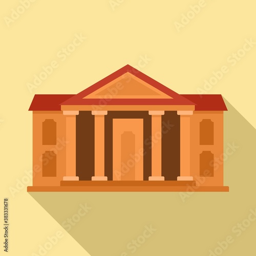 Comedy theater icon. Flat illustration of comedy theater vector icon for web design