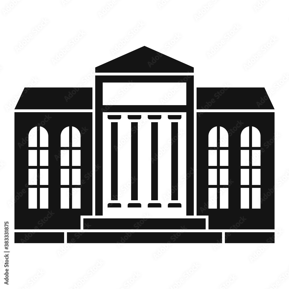 Old theater icon. Simple illustration of old theater vector icon for web design isolated on white background