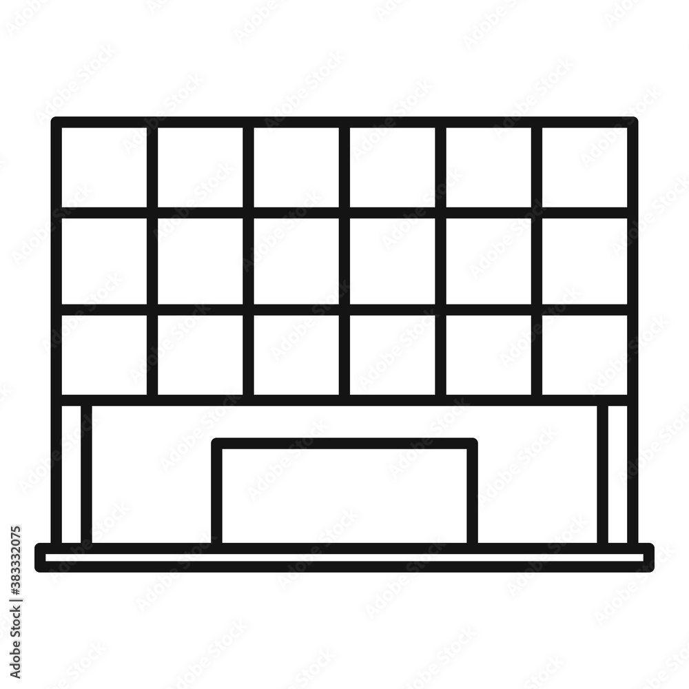 Modern theater icon. Outline modern theater vector icon for web design isolated on white background Modern theater icon. Outline modern theater vector icon for web design isolated on white background