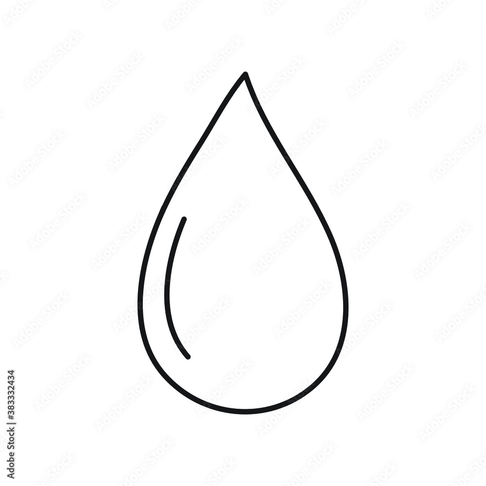 Drop Droplet simple line icon Drop Droplet simple line icon