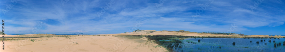 Sand dunes on the coast in southern Brazil, Santa Catarina