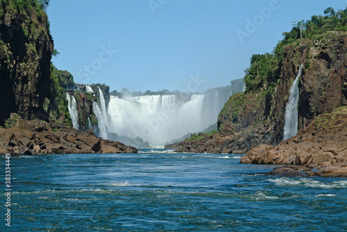Iguazu Falls between Brazil  Argentina and Paraguay