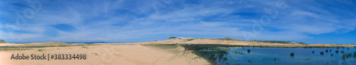 Sand dunes on the coast in southern Brazil, Santa Catarina