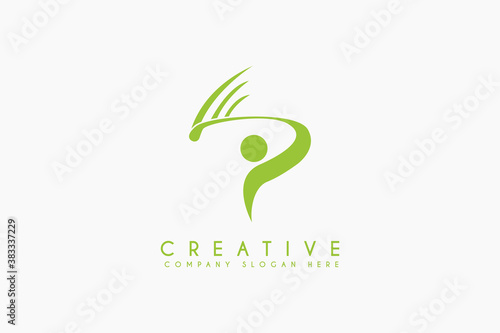 Golf tournament pro logo design vector illustration isolated on white background