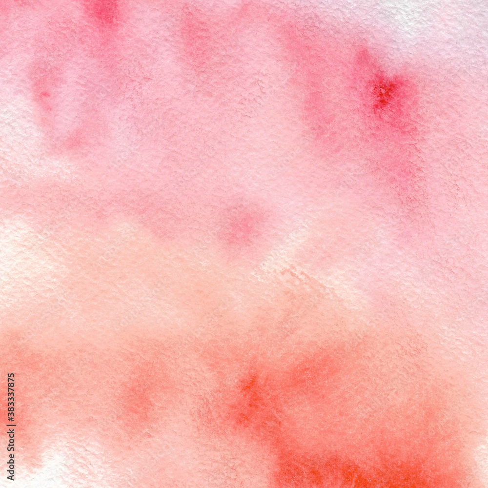 Abstract hand-drawn watercolor, background texture with a paint brush. Image for creative wallpaper or design artwork. Tone of pastel colors.