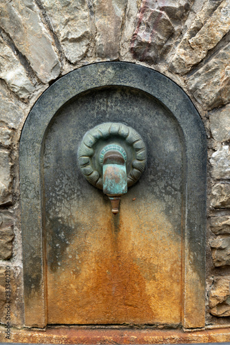 Ludwigsbrunnen mit eisenhaltigem Heilwasser photo