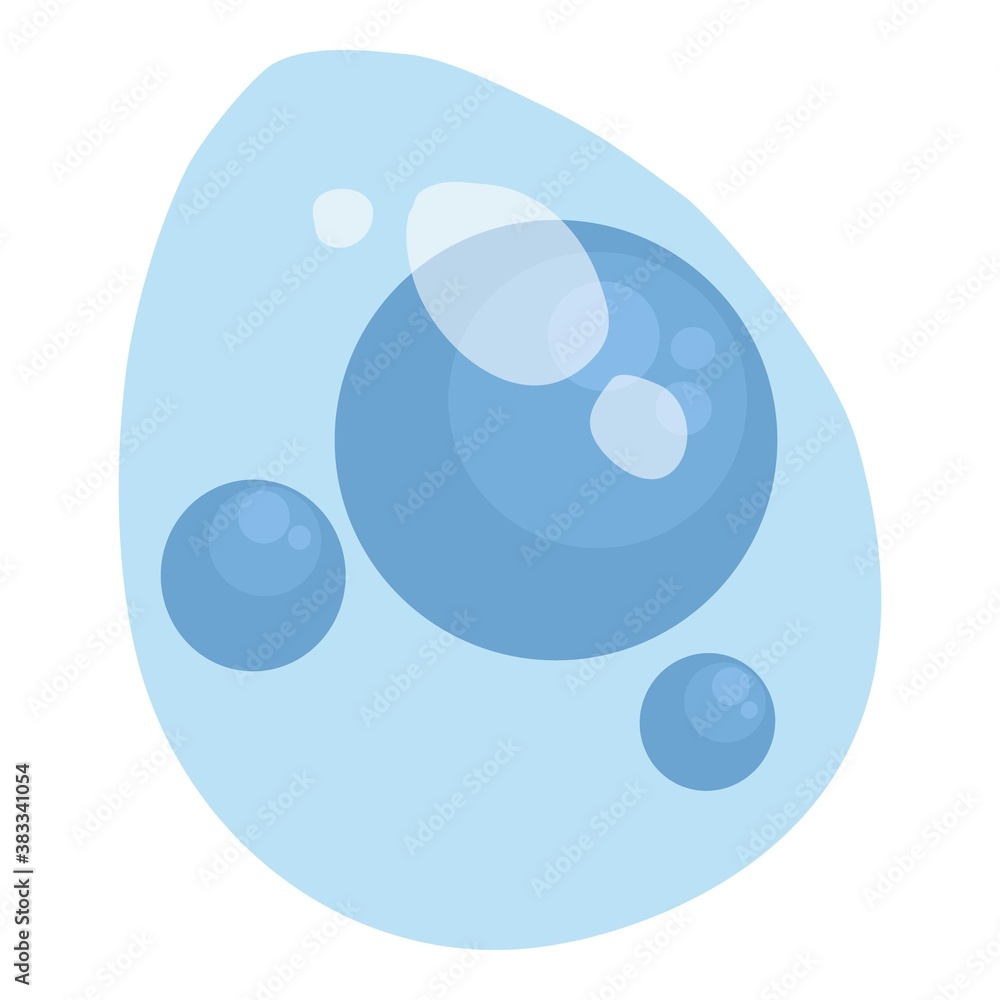 Blue water flu bacteria virus icon. Cartoon of blue water flu bacteria virus vector icon for web design isolated on white background Blue water flu bacteria virus icon. Cartoon of blue water flu bacteria virus vector icon for web design isolated on white background