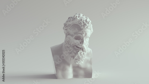 Fotografie White Heracles Hercules 3d illustration
