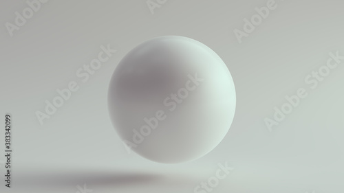 Big White 3d Sphere 3d illustration