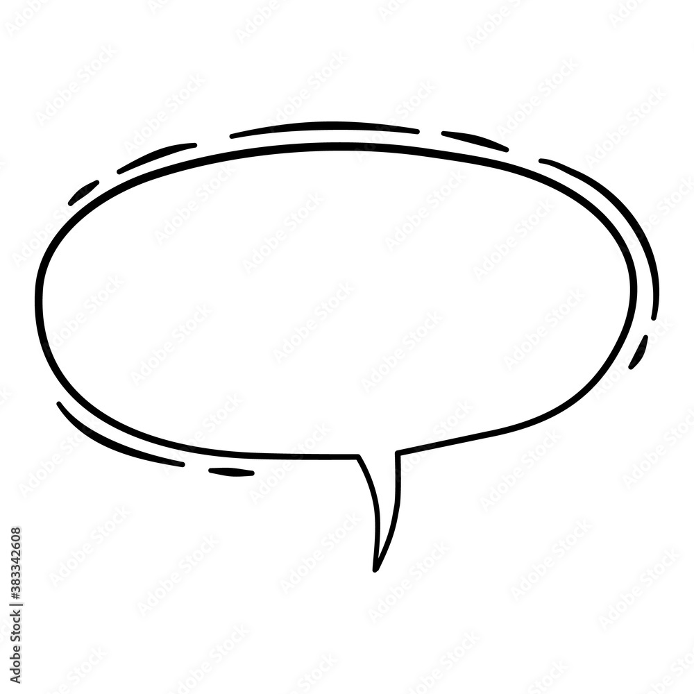 Comic speech bubble pop art icon. Hand drawn and outline illustration of comic speech bubble pop art vector icon for web design Comic speech bubble pop art icon. Hand drawn and outline illustration of comic speech bubble pop art vector icon for web design