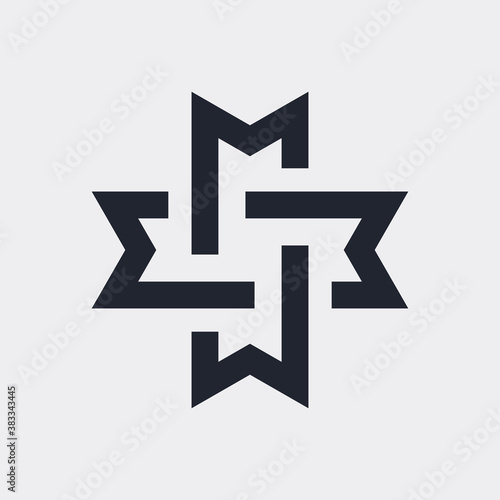 Complex Geometric Contemporary Element. Logo Icon for Business Corporate Sign. Abstract Merged Figures in Shape of Cross on Gray Background Free Download Complex Geometric Contemporary Element. Logo Icon for Business Corporate Sign. Abstract Merged Figures in Shape of Cross on Gray Background - GFXLoad
