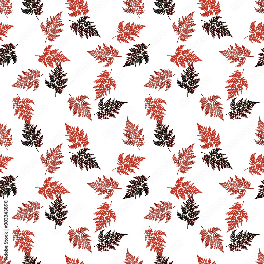 Bright leaves seamless graphic pattern Bright leaves seamless graphic pattern