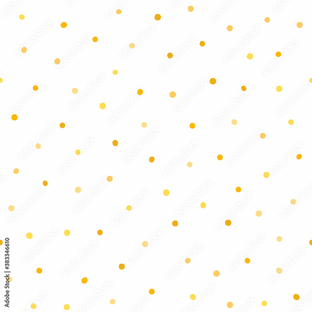 Seamless pattern with scattered golden dots. Simple vector illustration. Seamless pattern with scattered golden dots. Simple vector illustration.