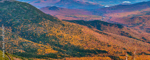Colors of Mt Washington in foliage season, White Mountain National Forest, New Hampshire
