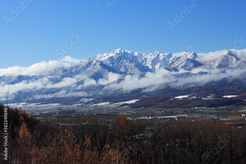 冠雪の芦別岳