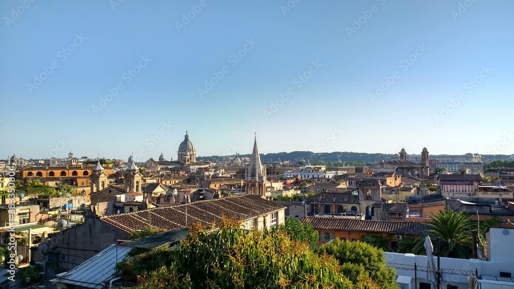 Panorama of the historic part of Rome. Italy. Europe