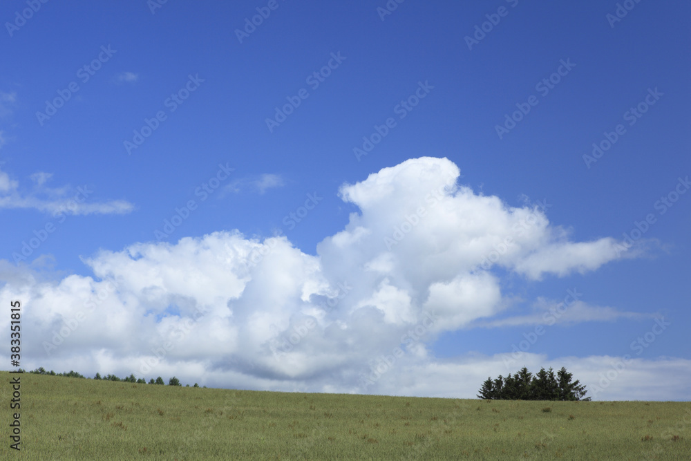 草原と雲 草原と雲