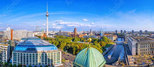 Photography panoramic view at central berlin, germany