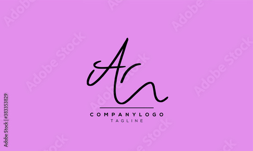 Alphabet letters Initials Monogram logo AR,RA,A and R