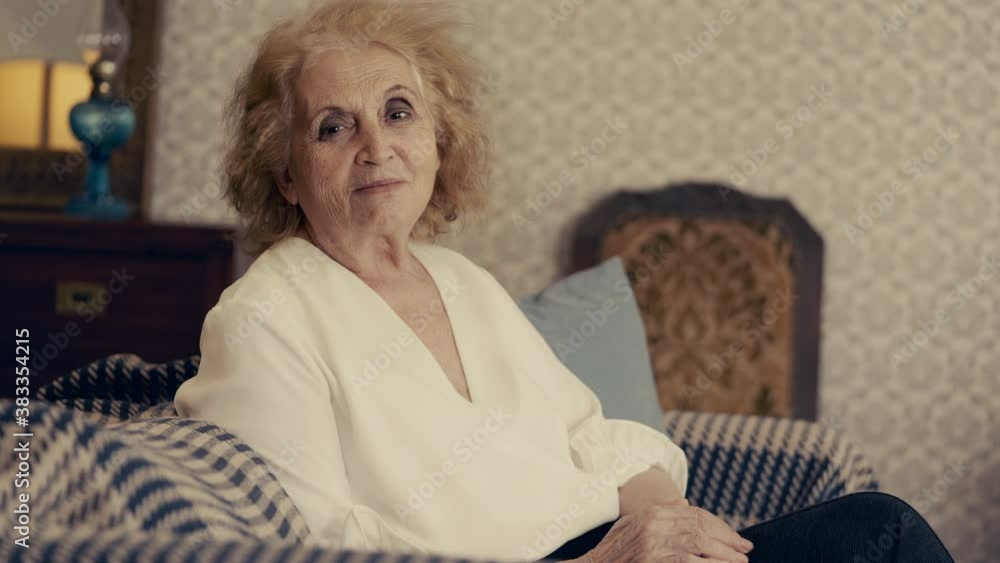 Portrait of mature woman at home Portrait of mature woman at home