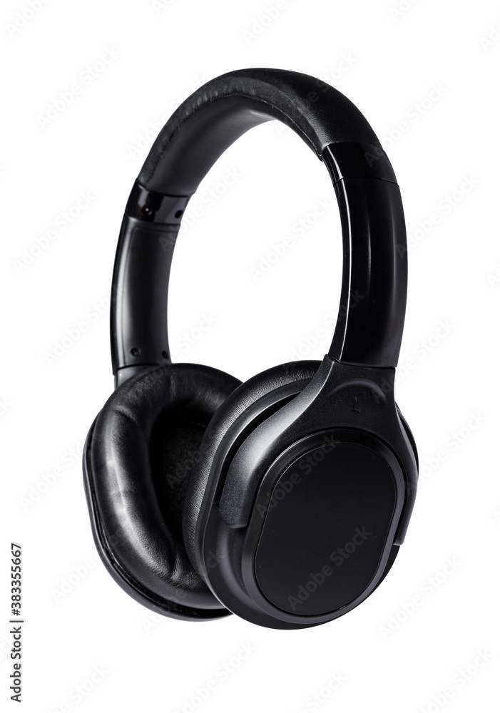 Protective headphones for shooting isolated on white Protective headphones for shooting isolated on white