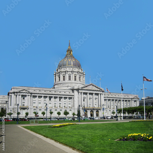 San Francisco City Hall Dome and Sky