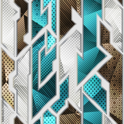 Cloth geometric seamless pattern.