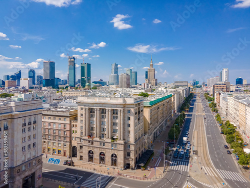 Obraz na płótnie Warszawa w salonie
