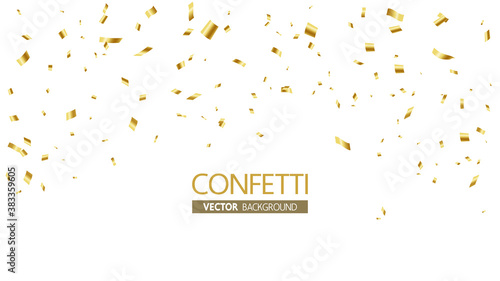 Flying confetti vector illustration backgound