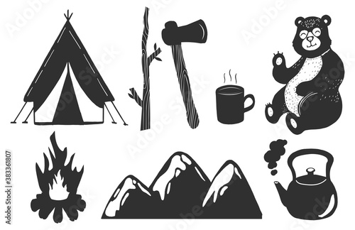 Camping touristic outdoor activities