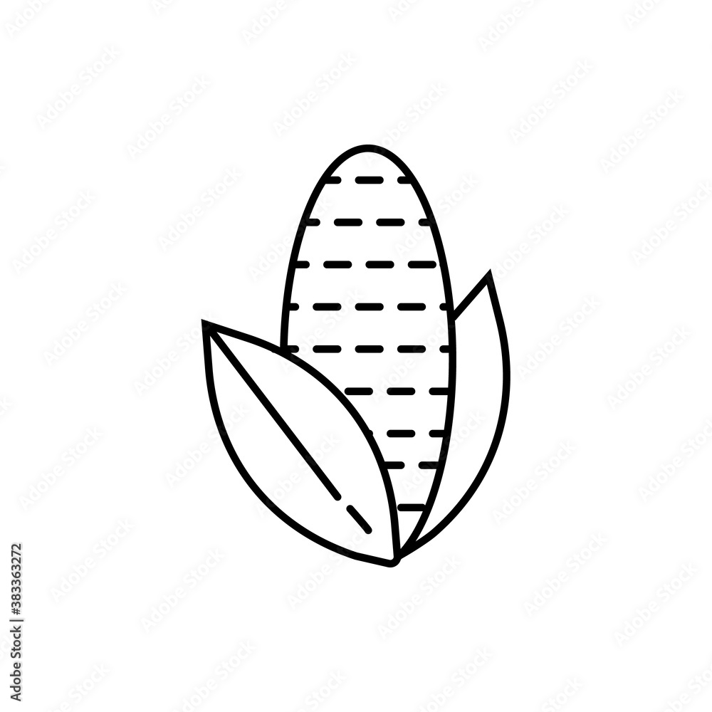 corn icon element of vegetables icon for mobile concept and web apps. Thin line corn icon can be used for web and mobile. Premium icon on white background corn icon element of vegetables icon for mobile concept and web apps. Thin line corn icon can be used for web and mobile. Premium icon on white background