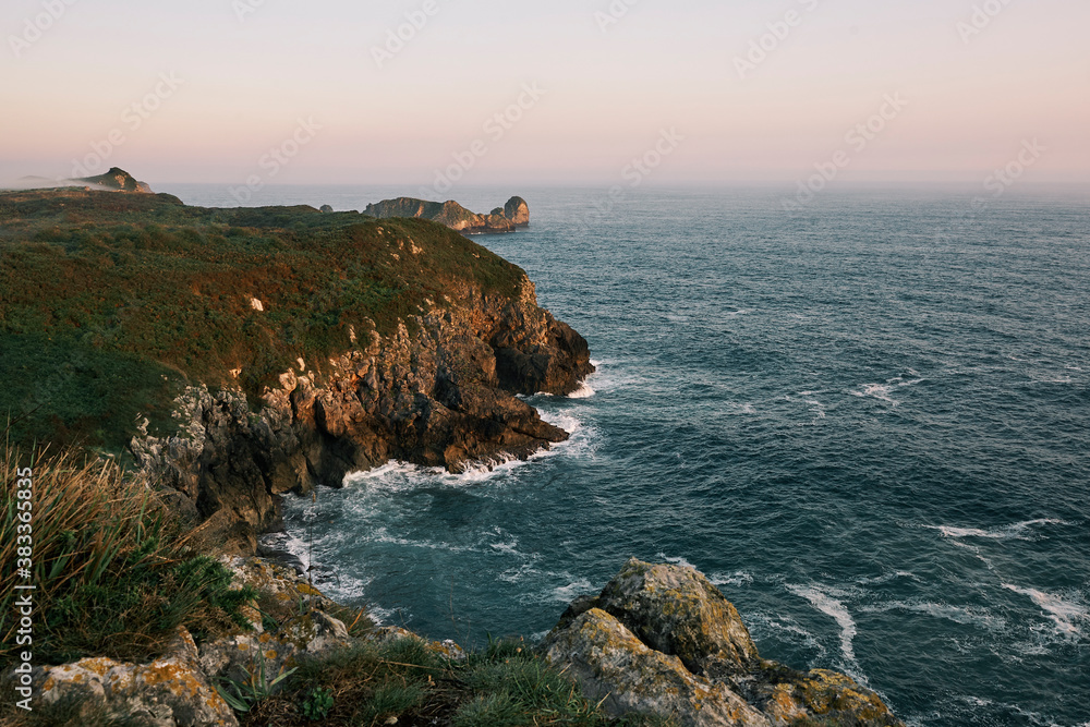 Coastline in Asturias, Spain.