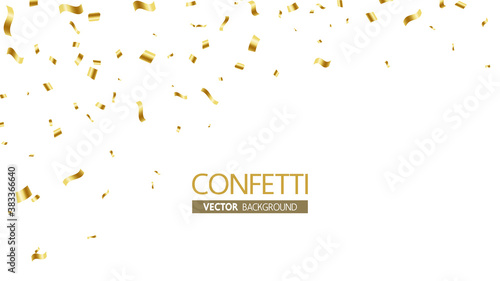 Flying confetti vector illustration backgound