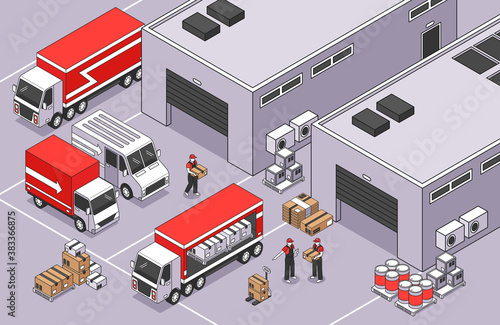 Warehouse Site Logistics Composition