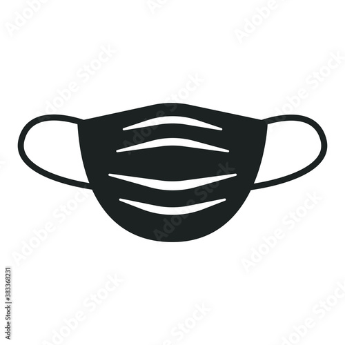 Black face mask.