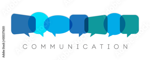 speech bubbles, communication concept, vector illustration