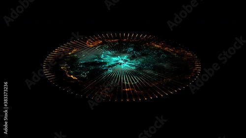 Wallpaper Mural Glowing Sci-fi Gate Or Portal. Time Travel, Outer Space, with alpha matte Torontodigital.ca