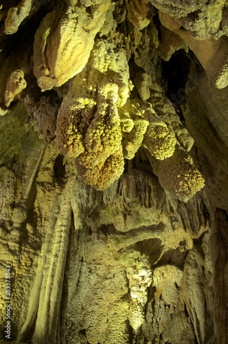 Calcite formations in Höllgrotten Cave, Baar