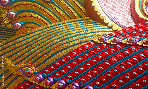 Thailand stucco wall art